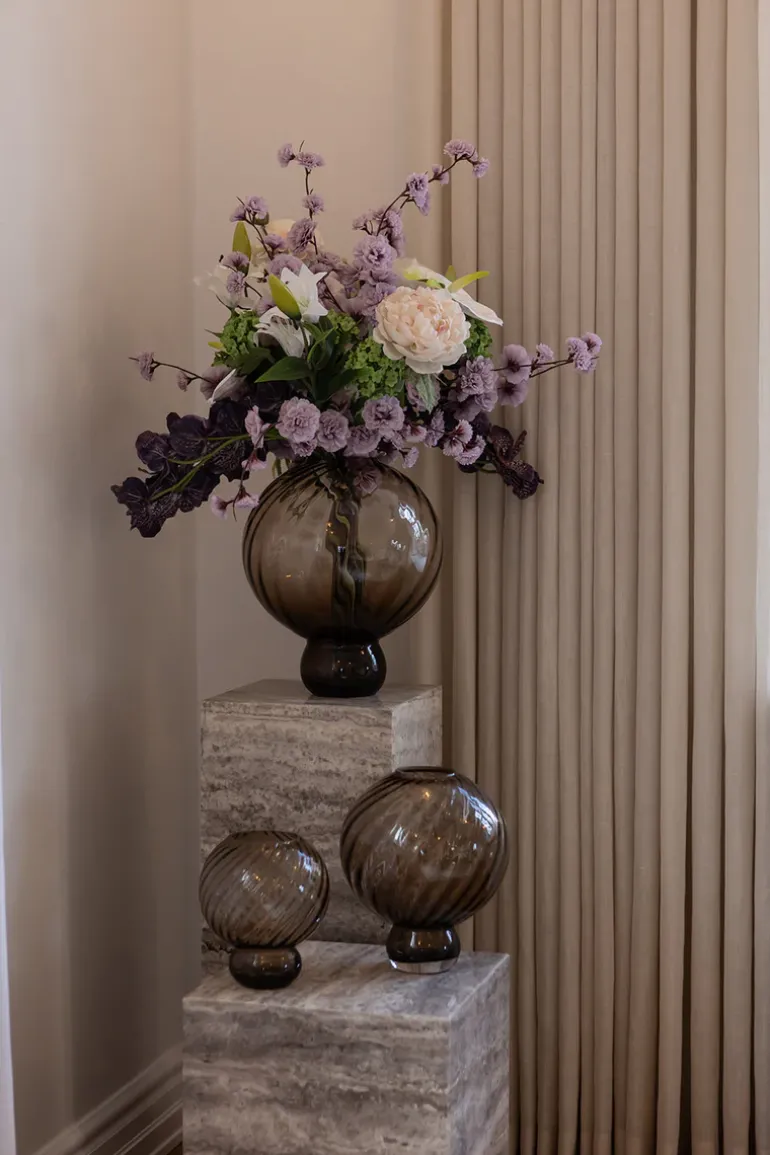 Artificial Flowers - Burgundy Orchid (7 heads)