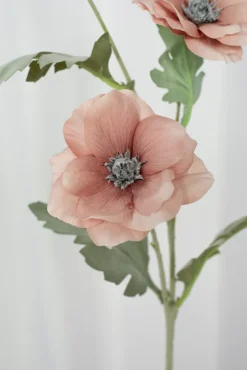 Artificial Flowers - Dusty Rose Poppy