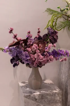 Artificial Flowers - Purple Cherry blossom branch