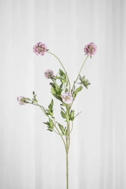 Artificial Flowers - Purple Scabiosa Seed Pod (multible heads)