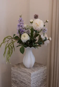 Artificial Flowers - Purple Scabiosa Seed Pod (multible heads)
