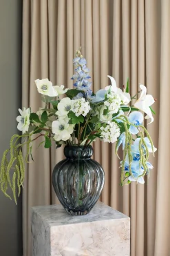 Artificial Flowers - White Hydrangea branch
