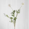 Artificial Flowers - White Scabiosa Seed Pod (multible heads)
