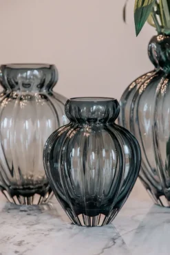 Audrey Vase - Petrol blue Small