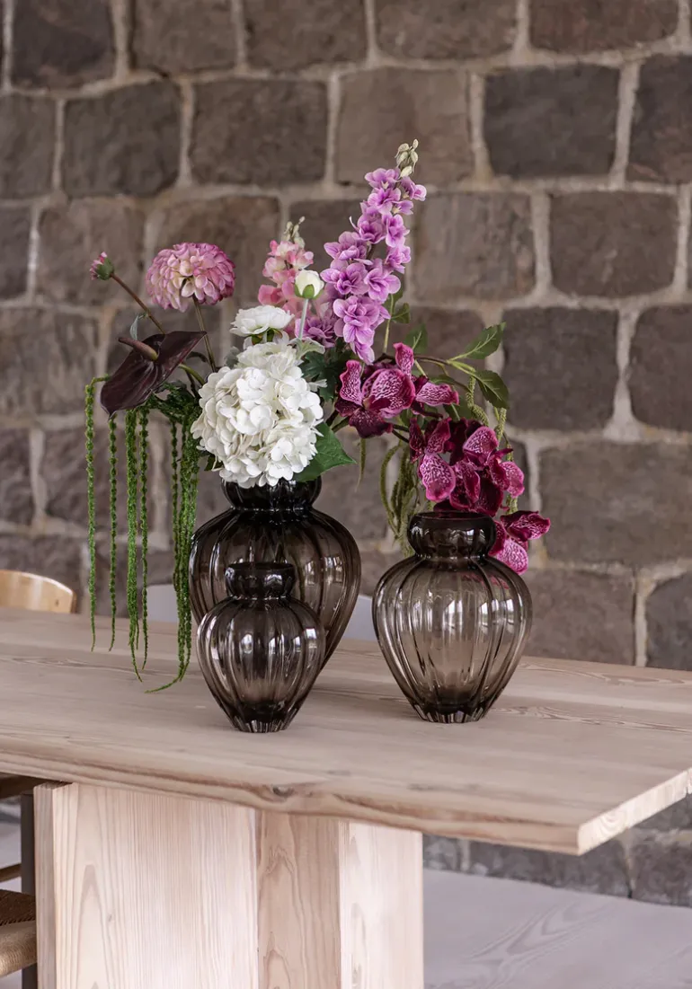 Audrey Vase - Smokey brown Medium