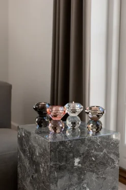 Cloud T-Light Candle Holder - Rose