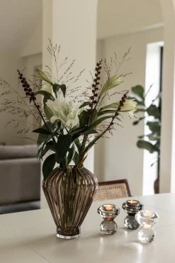 Cloud T-Light Candle Holder - Grey