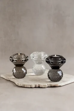 Cloud T-Light Candle Holder - Clear