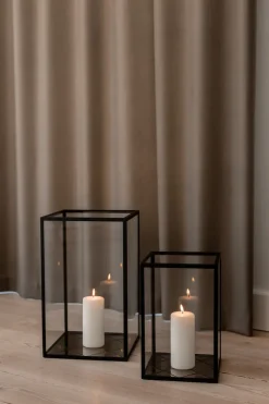 Harlequin Lantern - Bronze Mirror, Black Frame Small (20*20*30)