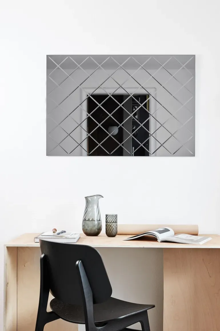 Harlequin Mirror - Grey Small