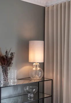 Lily Table Lamp - Clear Swirl