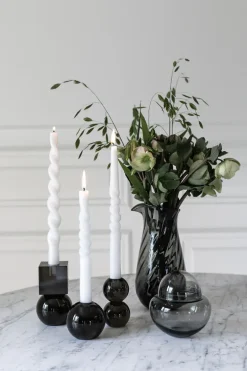 Meadow Pitcher No. 2 - Swirl - cylinder - Grey