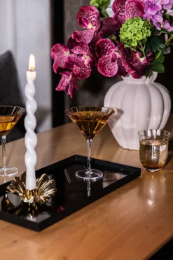 Meadow Stemware - Amber Martini glass