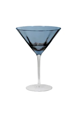 Meadow Stemware - Blue Martini glass