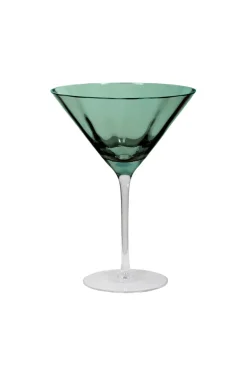 Meadow Stemware - Green Martini glass