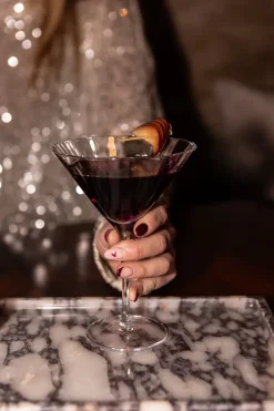 Meadow Stemware - Plum Martini glass