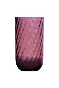 Meadow Swirl Cylinder Vase - Plum Medium