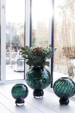 Meadow Swirl Vase - Green Medium