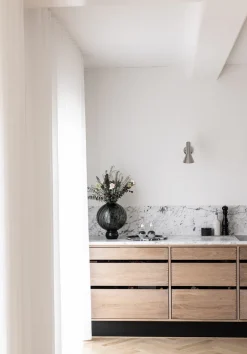 Meadow Swirl Vase - Grey Large