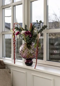 Meadow Swirl Vase - Plum Medium