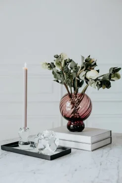 Meadow Swirl Vase - Plum Small