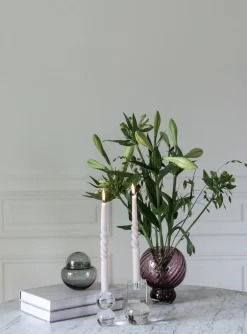 Meadow Swirl Vase - Plum Small