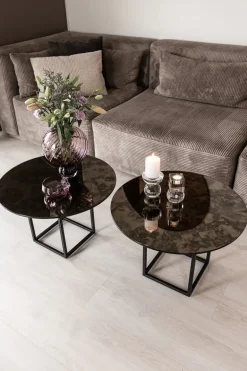 Shade Coffee Table - Black/Brown Small