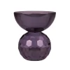 Shadow Square Candle Holder - Black/Purple