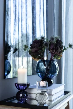 Shadow Square Candle Holder - Black/Purple