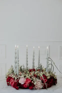 The Curly Candle Collection - Packed with 4 Pieces per box - Essential Emerald Fully Curled