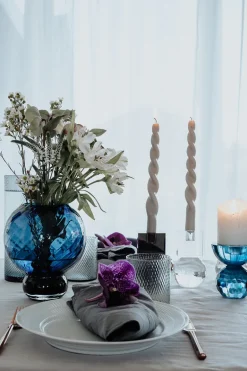 The Curly Candle Collection - Packed with 4 Pieces per box - Thunder Grey Fully Curled