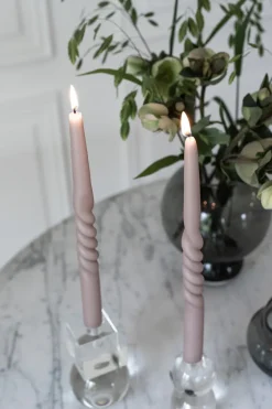 The Curly Candle Collection - Packed with 4 Pieces per box - Blossom Blush Middle Curled