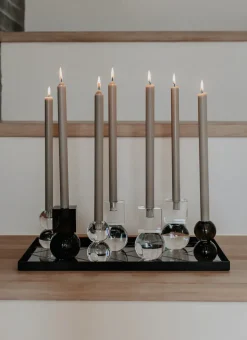The Extravagant Candle - Nordic Swan Ecolabel - 8 Pieces - Thunder Grey