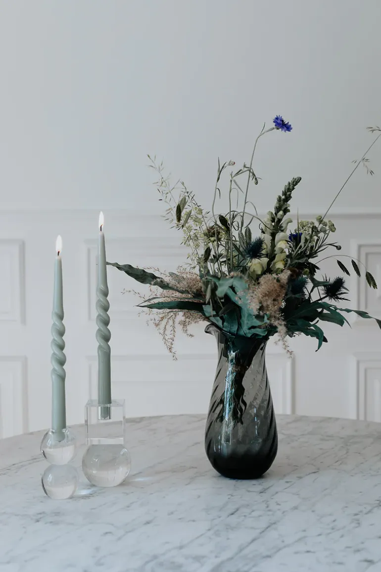 The Glossy Candle Collection - Packed with 4 pieces per box - Essential Emerald Middle Curled