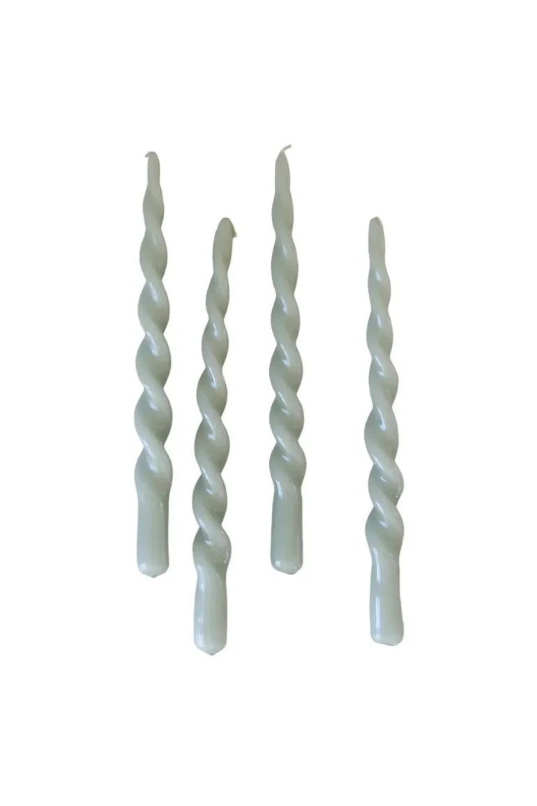 The Glossy Candle Collection - Packed with 4 pieces per box - Essential Emerald Fully Curled