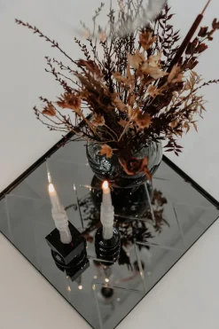 The Glossy Candle Collection - Packed with 4 pieces per box - Thunder Grey Middle Curled