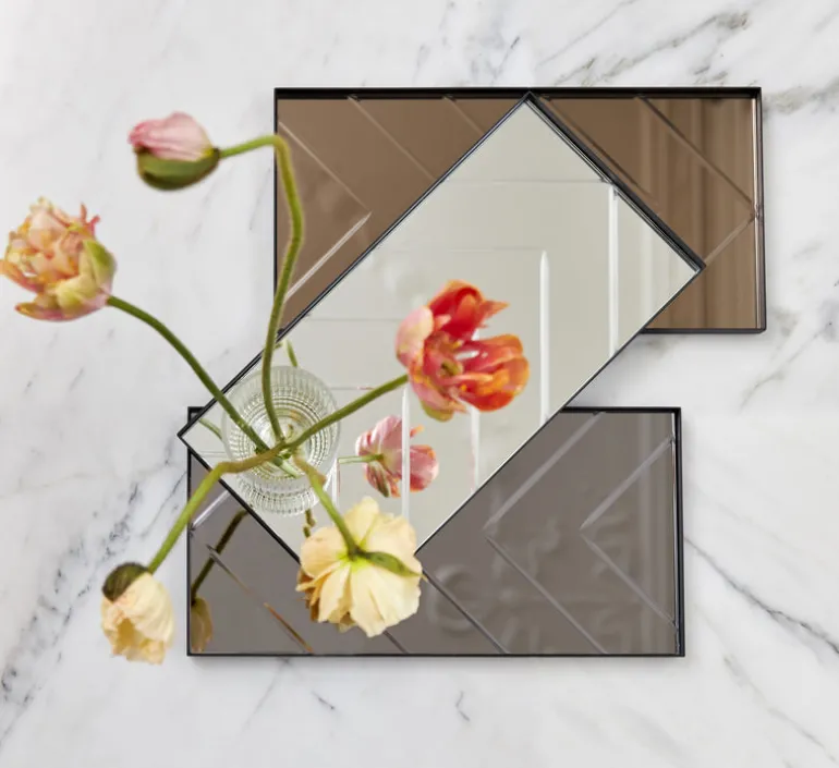 The Herringbone Tray - Bronze Medium