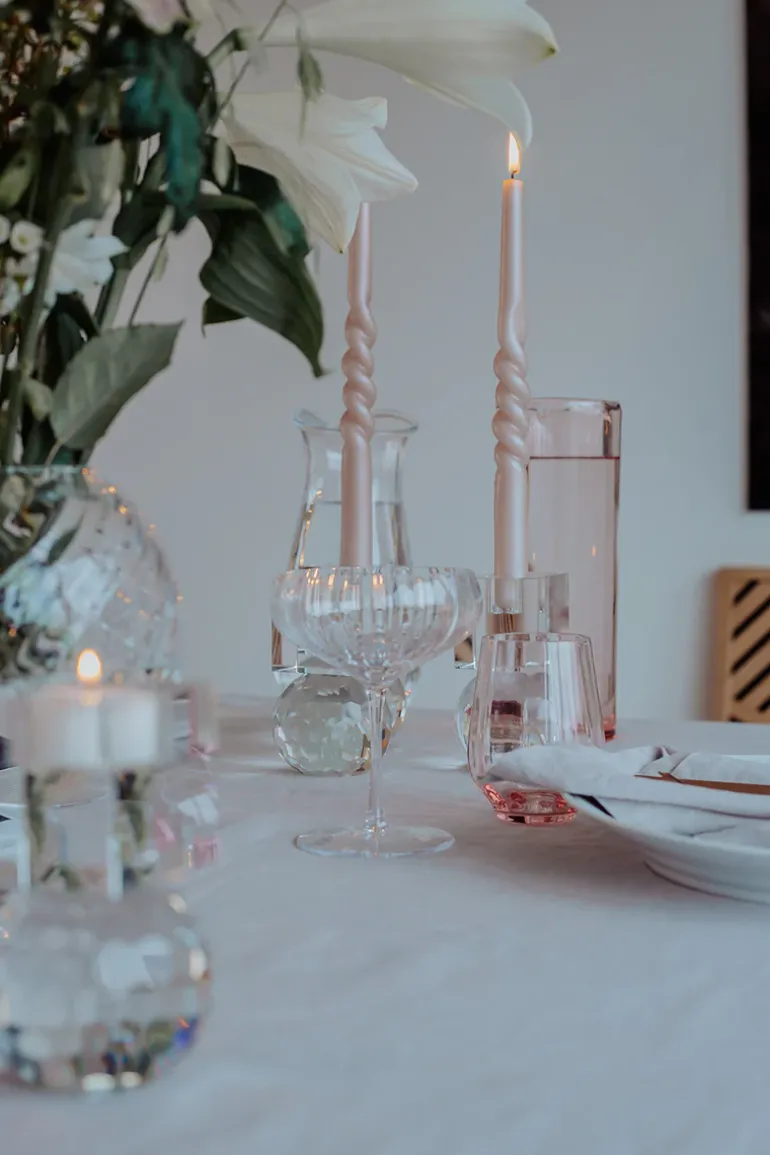 The Pearl Candle Collection - Packed with 4 Pieces per box - Bloom Pearl Middle Curled