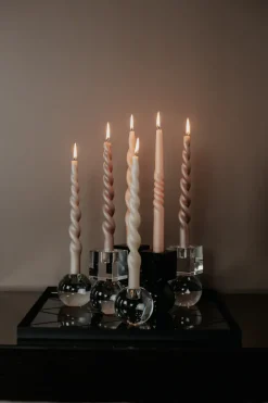 The Pearl Candle Collection - Packed with 4 Pieces per box - Major Mahoni Fully Curled