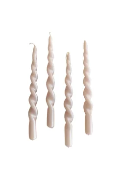 The Pearl Candle Collection - Packed with 4 Pieces per box - Bloom Pearl Fully Curled