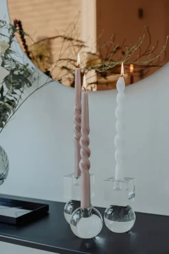 The Pearl Candle Collection - Packed with 4 Pieces per box - Major Mahoni Middle Curled