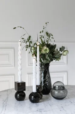 The Pearl Candle Collection - Packed with 4 Pieces per box - White Pearl Fully Curled