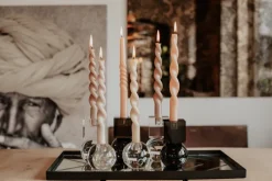 The Pearl Candle Collection - Packed with 4 Pieces per box - Cherry Pearl Fully Curled