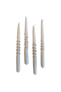 The Pearl Candle Collection - Packed with 4 Pieces per box - Nude Pearl Middle Curled