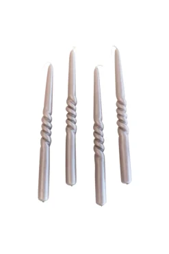 The Pearl Candle Collection - Packed with 4 Pieces per box - French Pearl Middle Curled