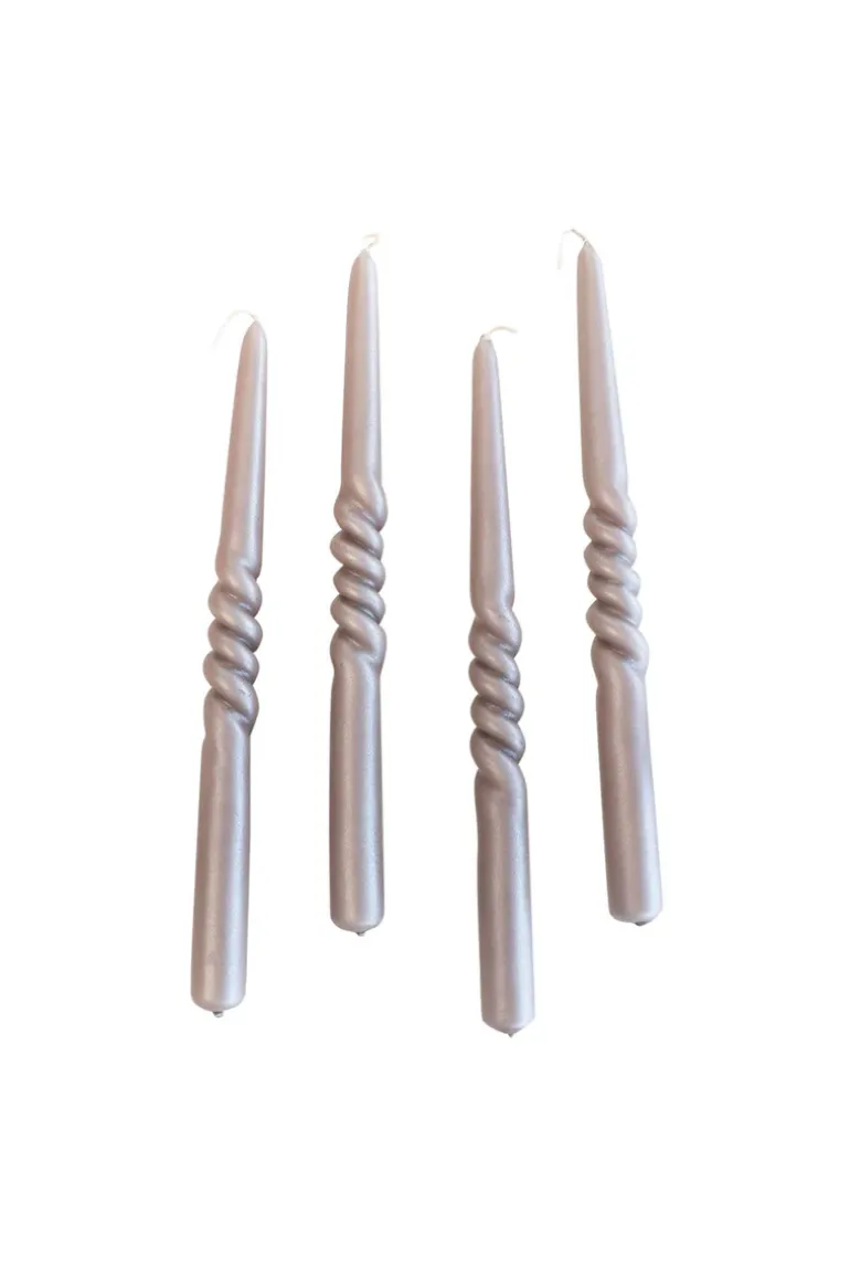 The Pearl Candle Collection - Packed with 4 Pieces per box - French Pearl Middle Curled