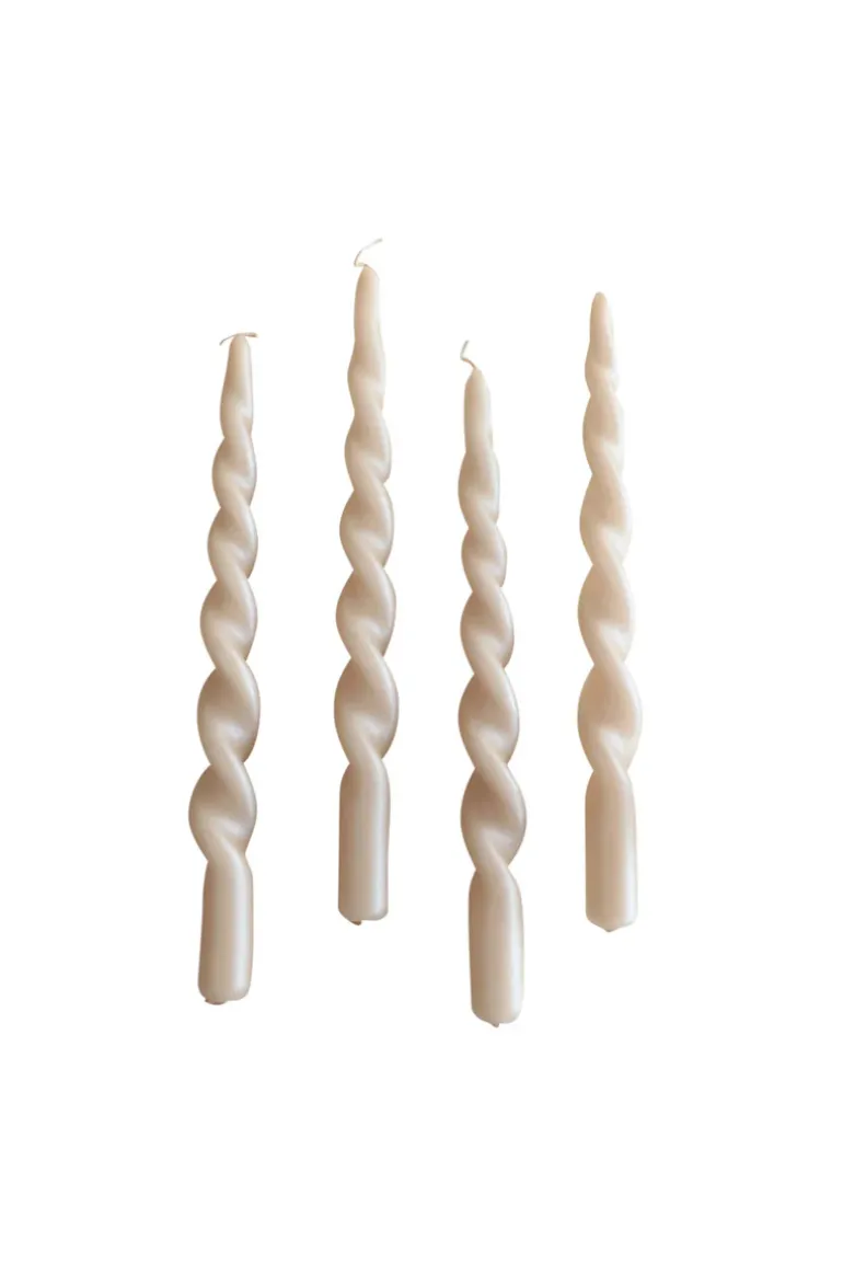The Pearl Candle Collection - Packed with 4 Pieces per box - Nude Pearl Fully Curled