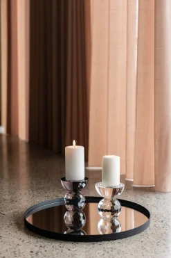 The Round Mirror Tray - Bronze