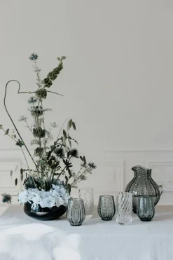 Twisted Drinking Glass - Grey