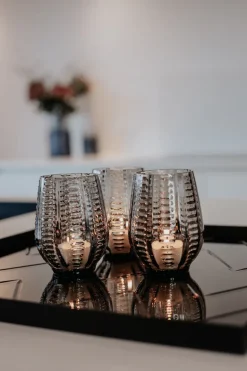 Twisted Drinking Glass - Smoke